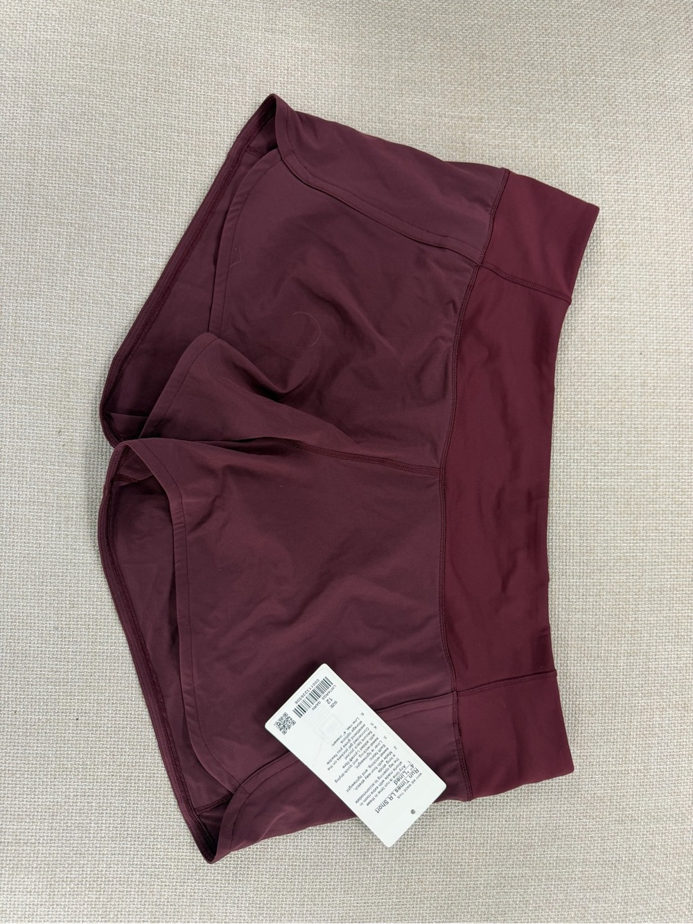 Lululemon Garnet Athletic Shorts NWT